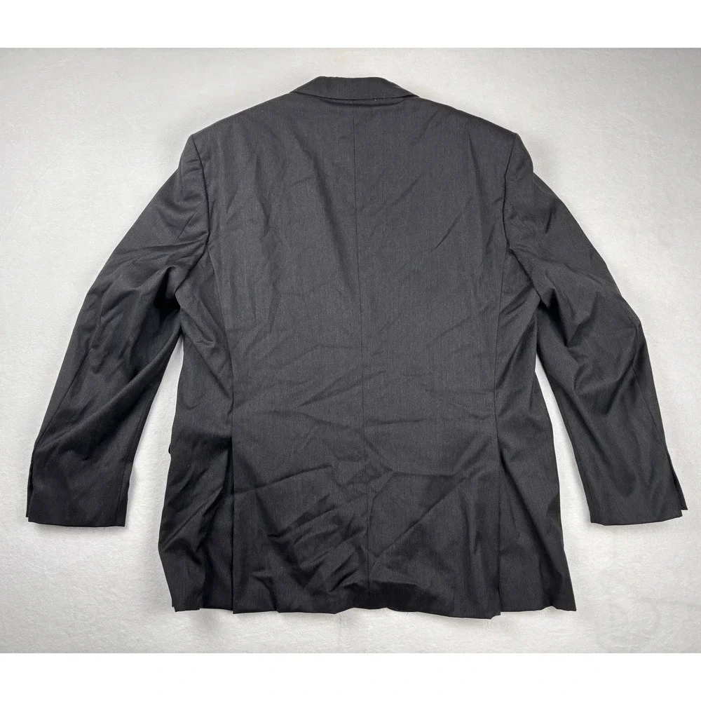 Mario Caldi Super 150's Wool Blazer Sport Coat Black 46R Made In Italy